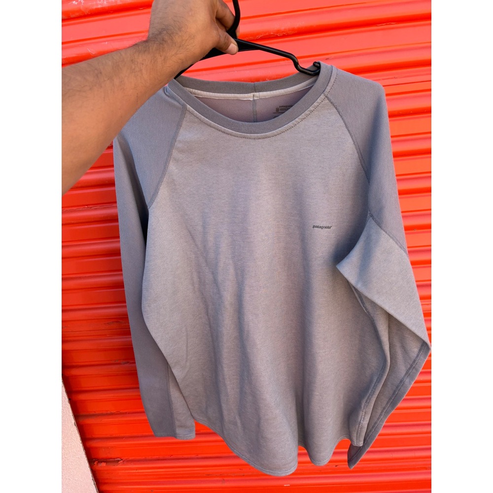 Patagonia Capilene Midweight Crew Grey Performance Baselayer Top Mens XXL